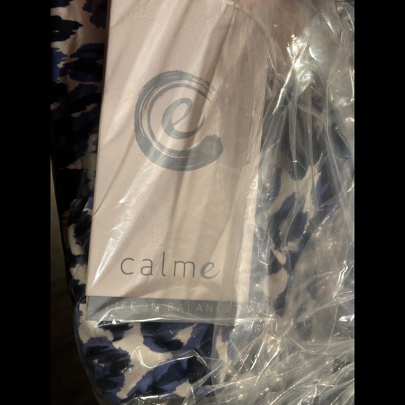 Johnny Was Calme Leopard Print Cross Back One Piece Swimsuit Blue & White Size S - Picture 7 of 8